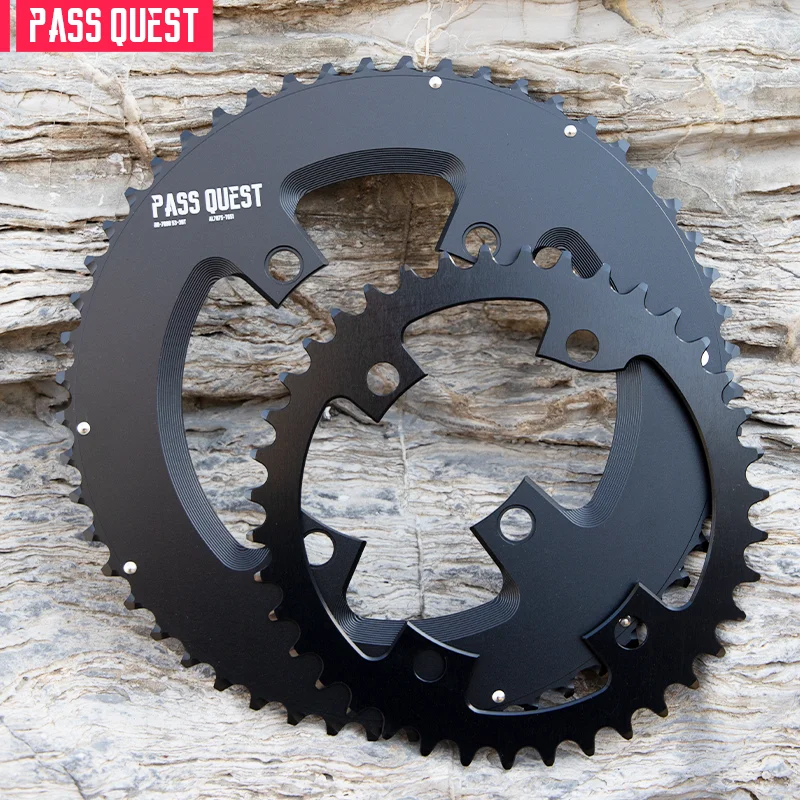 

110BCD Sprocket 4-Claw Double Disc Variable Speed Bicycle Chainring For R8000 R7000 UT105 2X AERO crank 9/10/11 speed Chainwheel