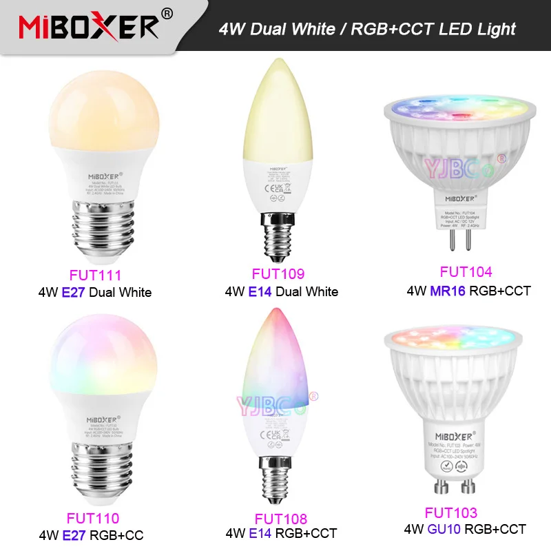 

10 шт., умная лампа E27 GU10 MR16 E14 с пультом ДУ