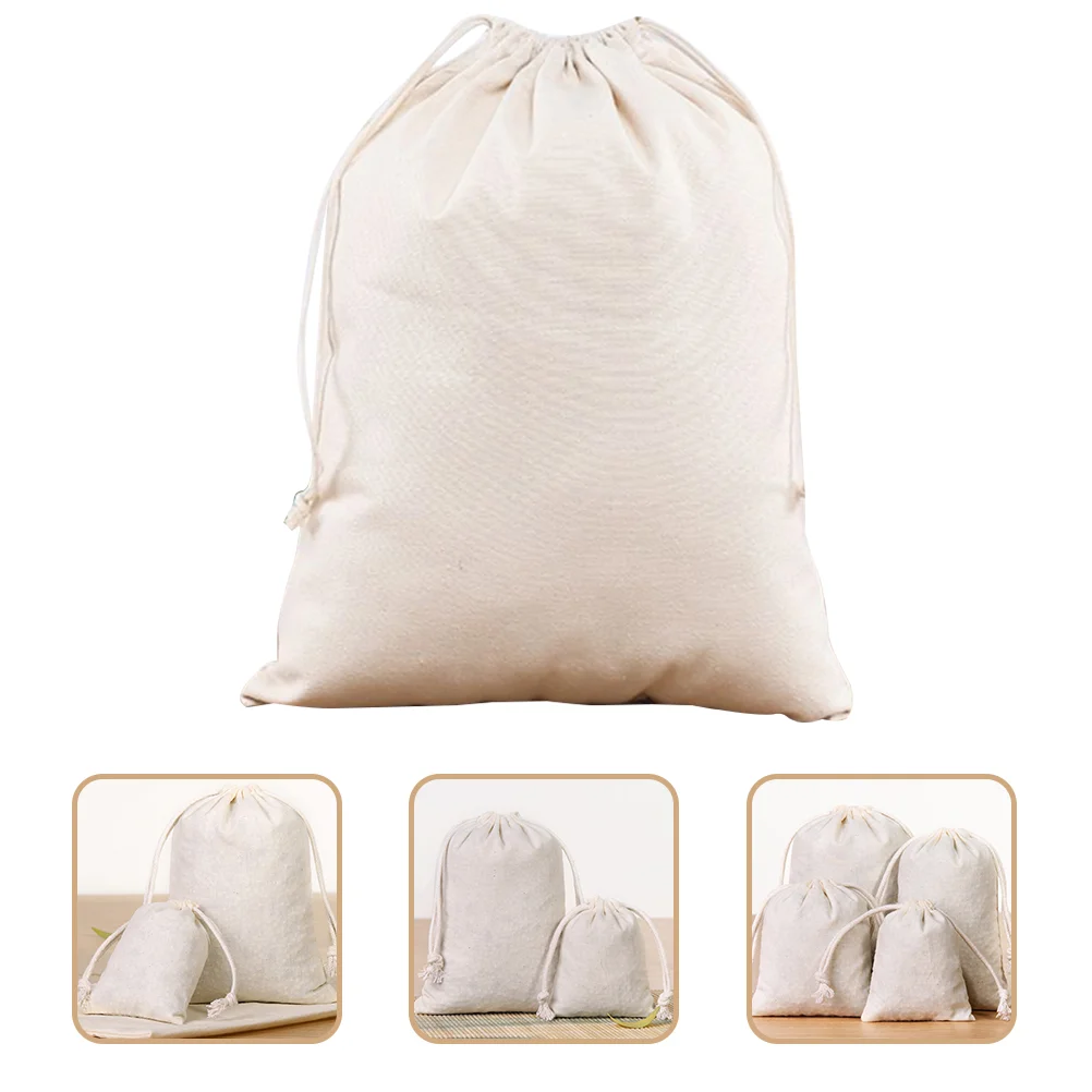 

Bags Drawstring Bag Teacheesecloth Straining Cotton Brew Pouches Cooking Stew Coffee Muslin Reusable Blank Pouch Herb Jewelry