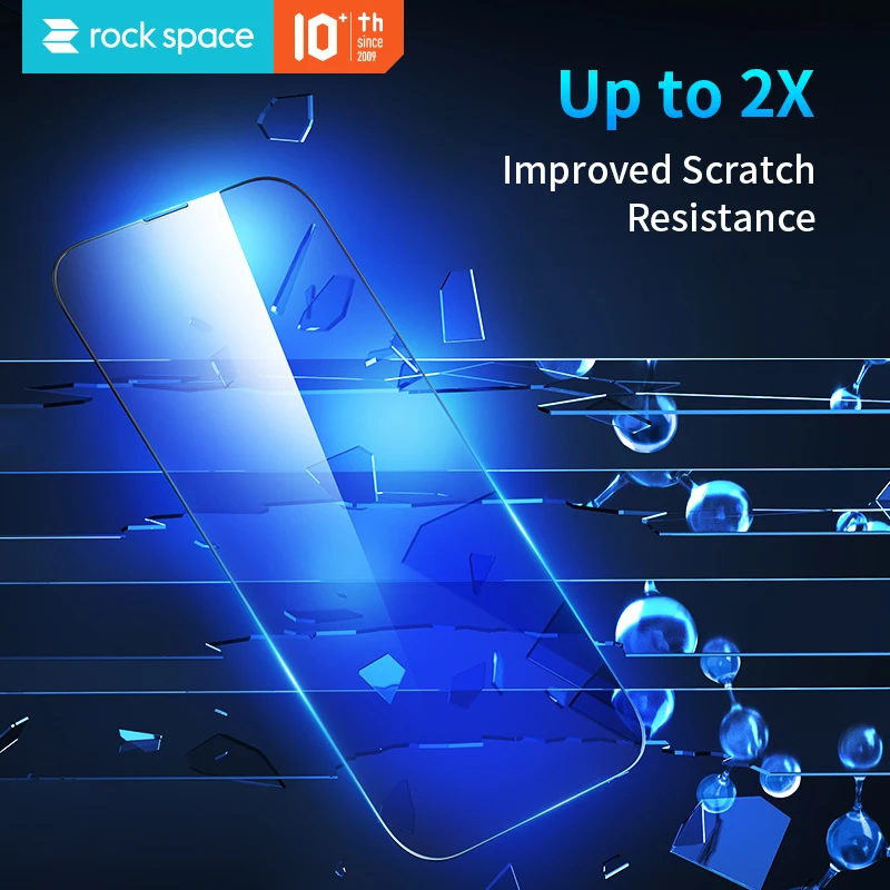 ROCK For iPhone 14 13 Pro Max Corning Tempered Glass Film For iPhone 14 Plus Full Cover HD Clear Anti-ScratchScreen Protector