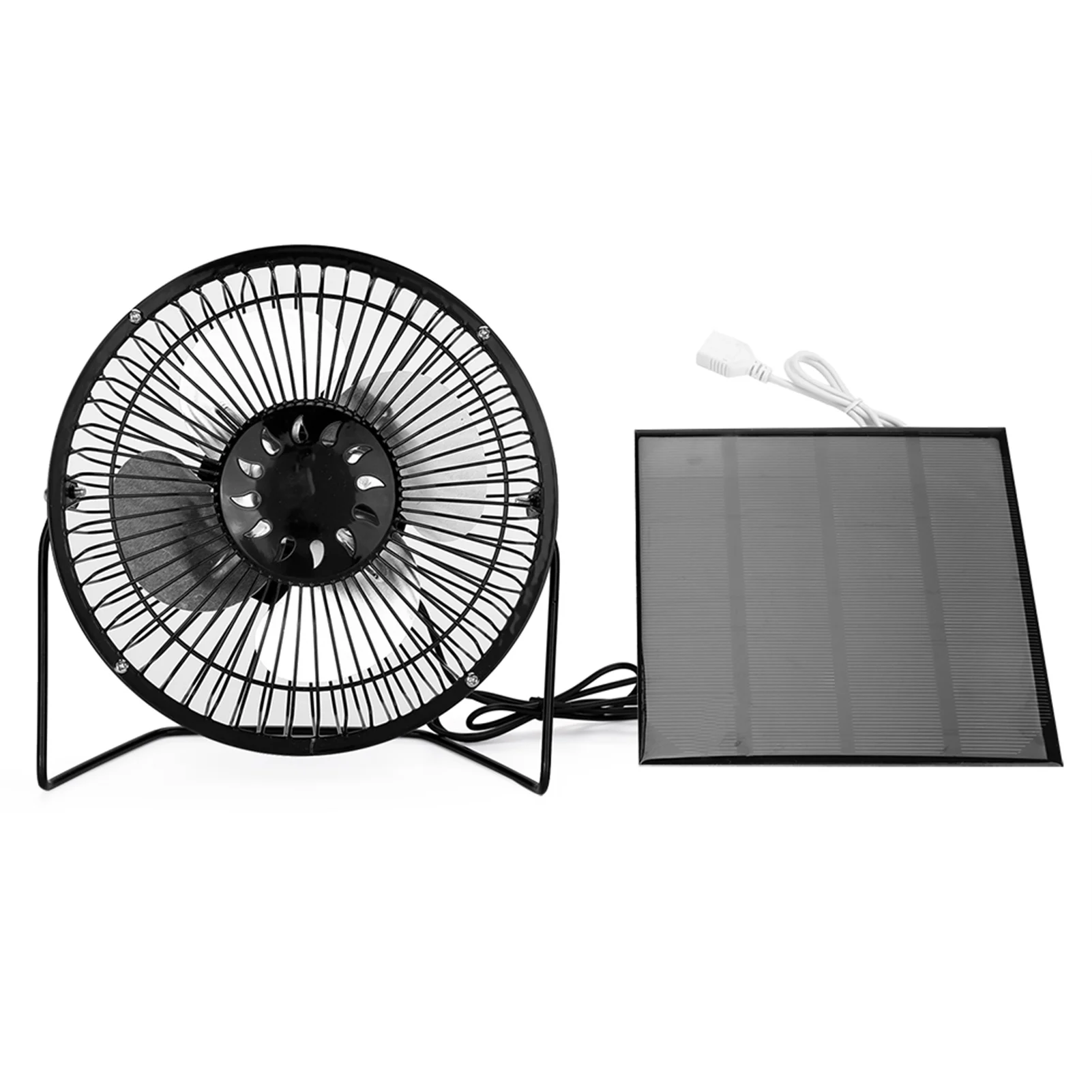 

USB Solar Panel Powered Mini Portable Fan for Cooling Ventilation Home Travelling Fishing