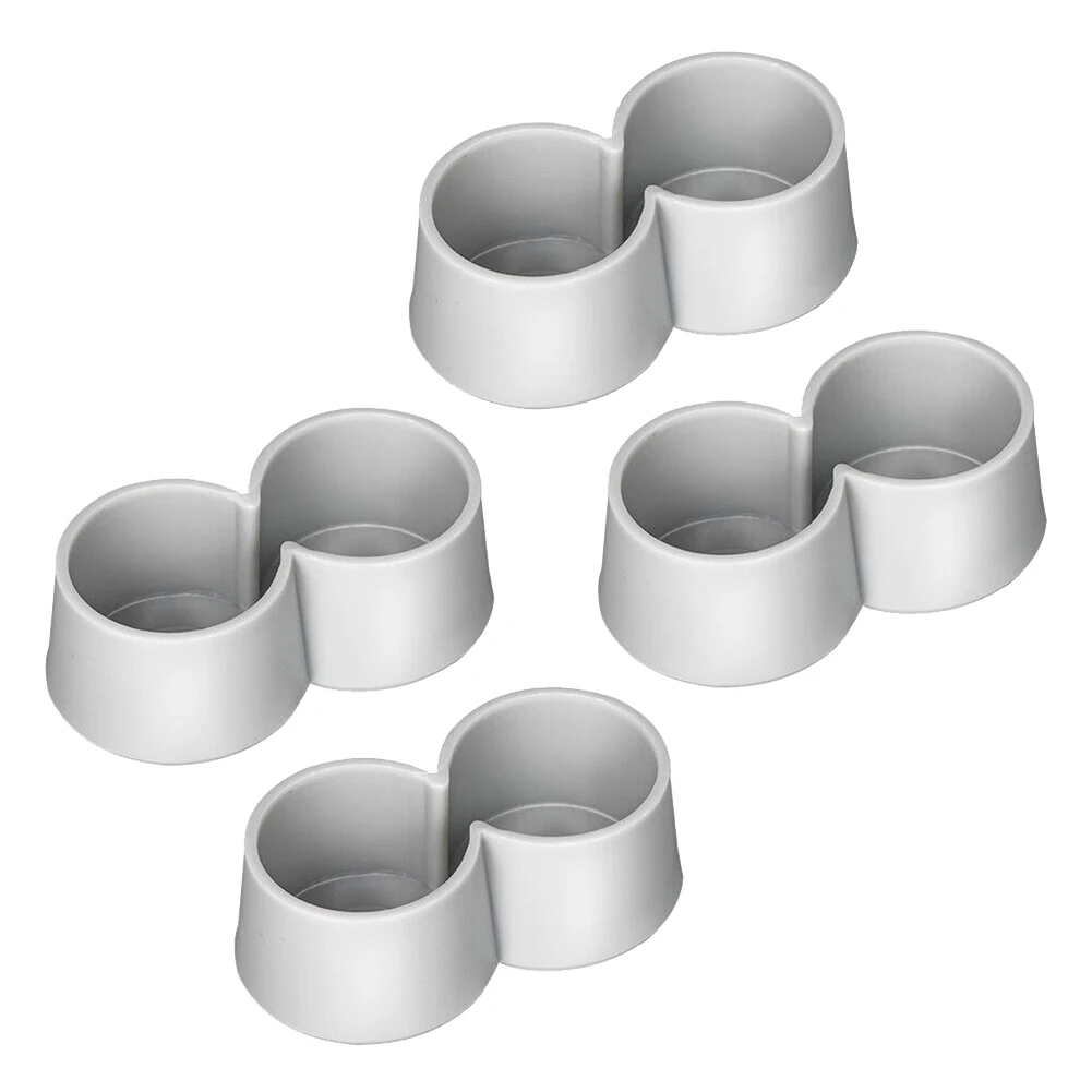 

4Pcs Double 0.97Inch Chair Table Leg 50S Diner Kitchen Table Tip Siamese Slide