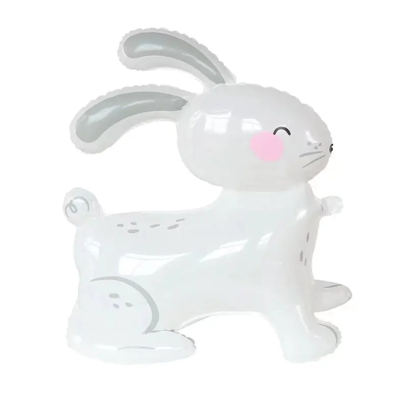 3D милый кролик зайчик фольгированный воздушный шар Мультяшные животные