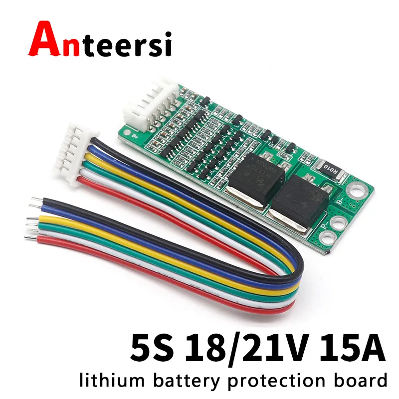 5S 15A Li-Ion литиевый аккумулятор BMS 18650 Защитная плата зарядного устройства 18V 21V схема защиты ячеек