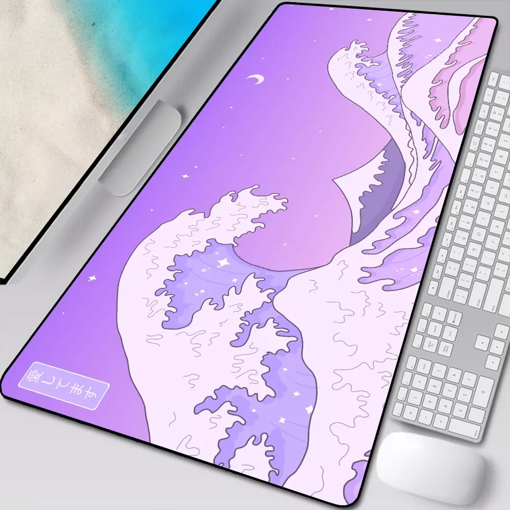 

NEW Great Wave Off Art Large Size Mouse Pad Anime Cute Natural Rubber PC Computer Gaming Mousepad Desk Mat Locking Edge for CSGO