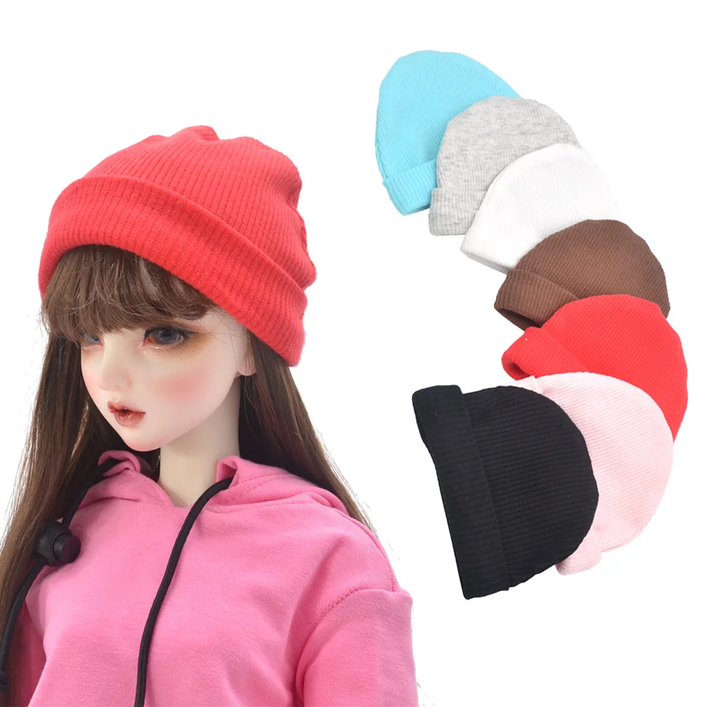 

Fashion Candy colors Knitted hat Fits 1/6 1/4 1/3 BJD DD SD MSD YOSD Doll accessories Girl's gift
