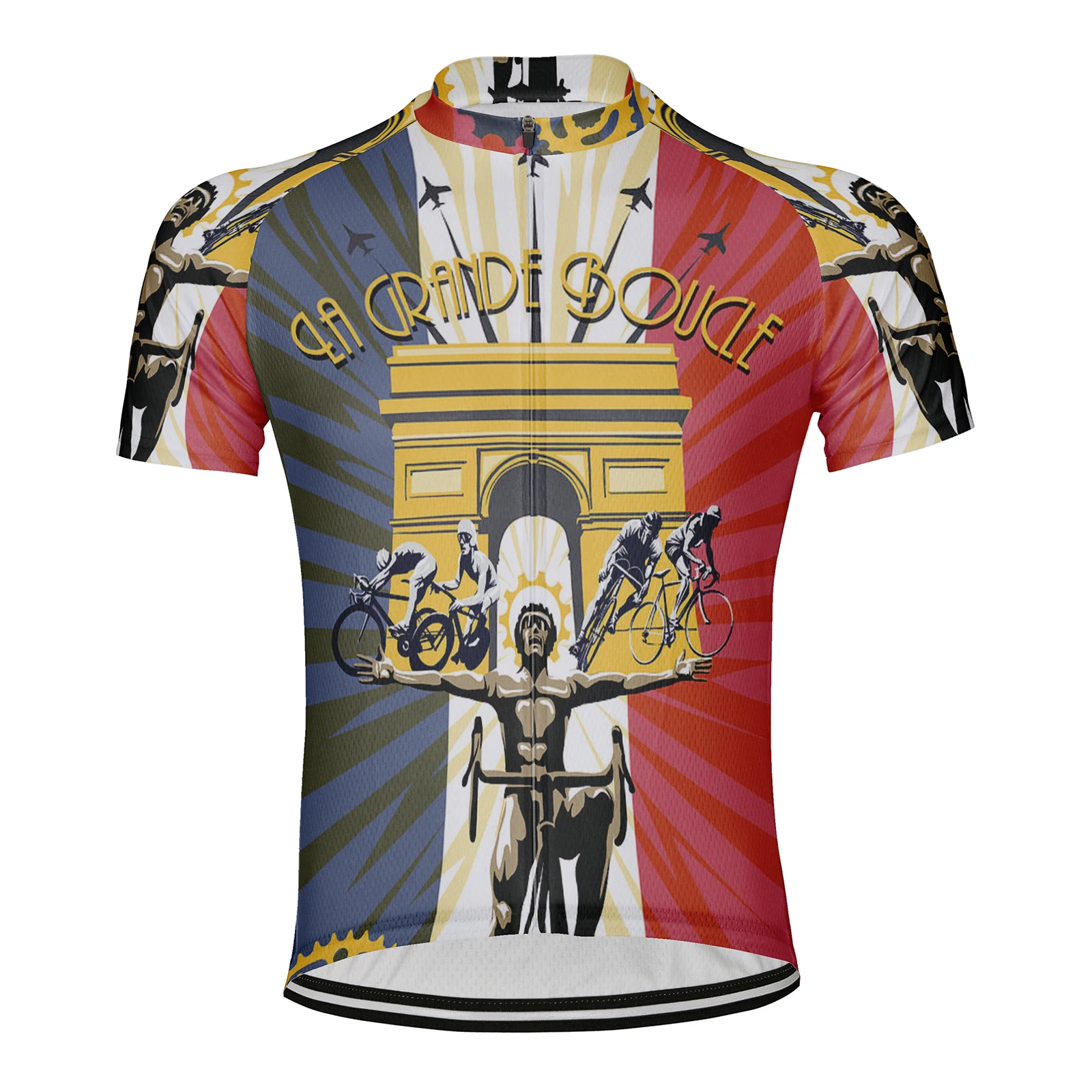 

Riding Spirit Bicycle Man Cycling Jersey Short Sleeve Bike Shirt Bicycle Wear Mountain Road Clothes Cycle Racing MTB Clothing