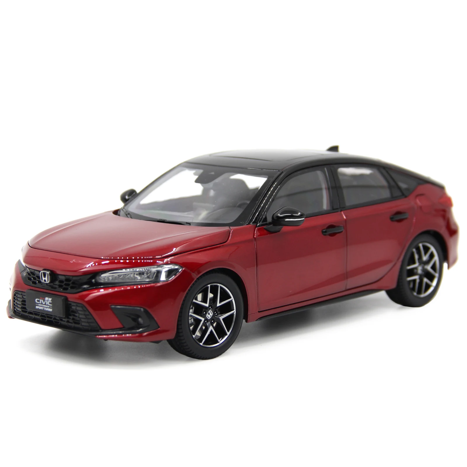 

1:18 Scale Honda Civic Hatchback 2022 240 Turbo Red Static Simulation Miniature Diecast Alloy Model Car Gifts Collections