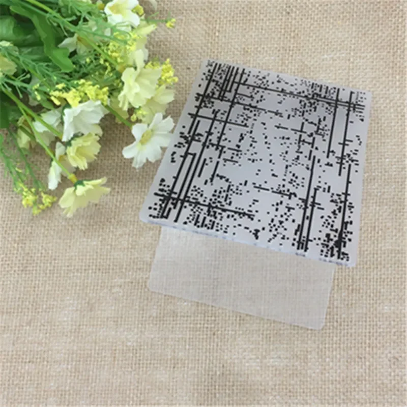 

EMBOSSING FOLDER dots line rain abstract code DIY scrapbook album card packing decoration cutting dies paper craft
