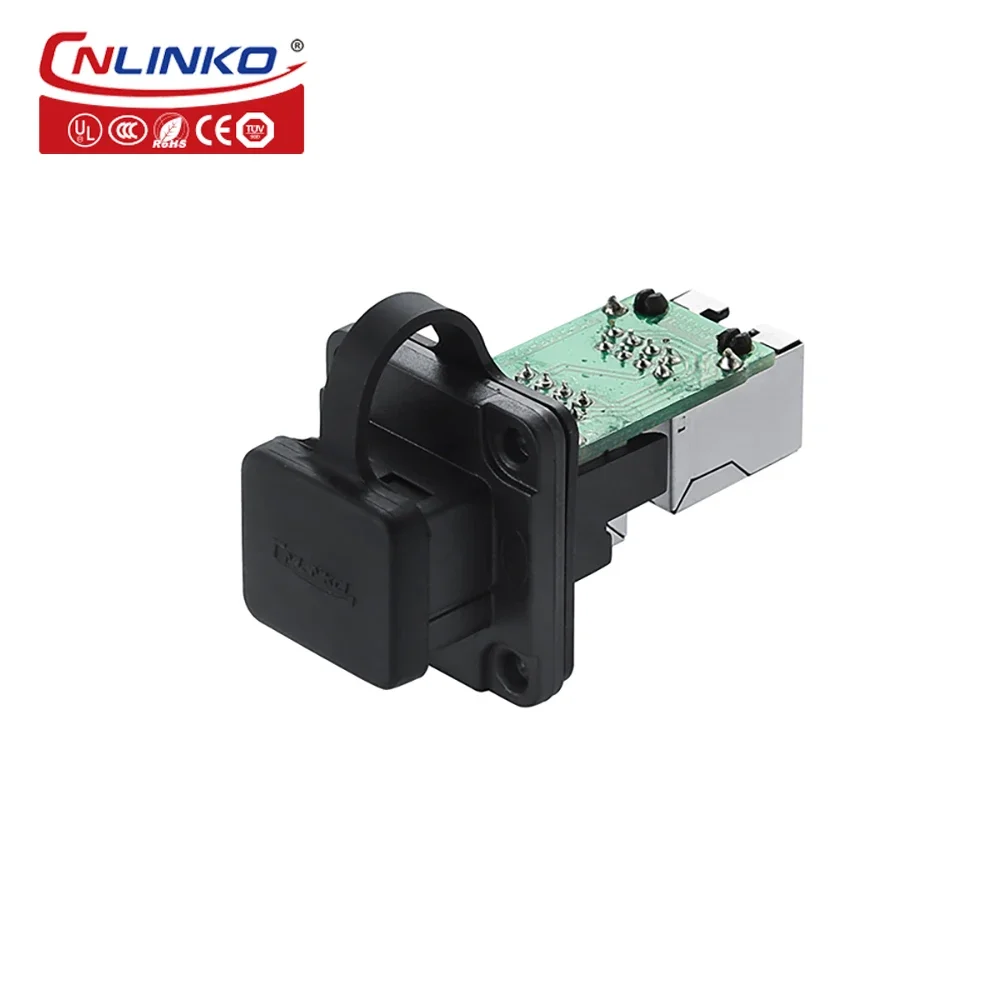 CNLINKO пластиковый корпус 8-контактный разъем rj45 водонепроницаемый соединитель cat5