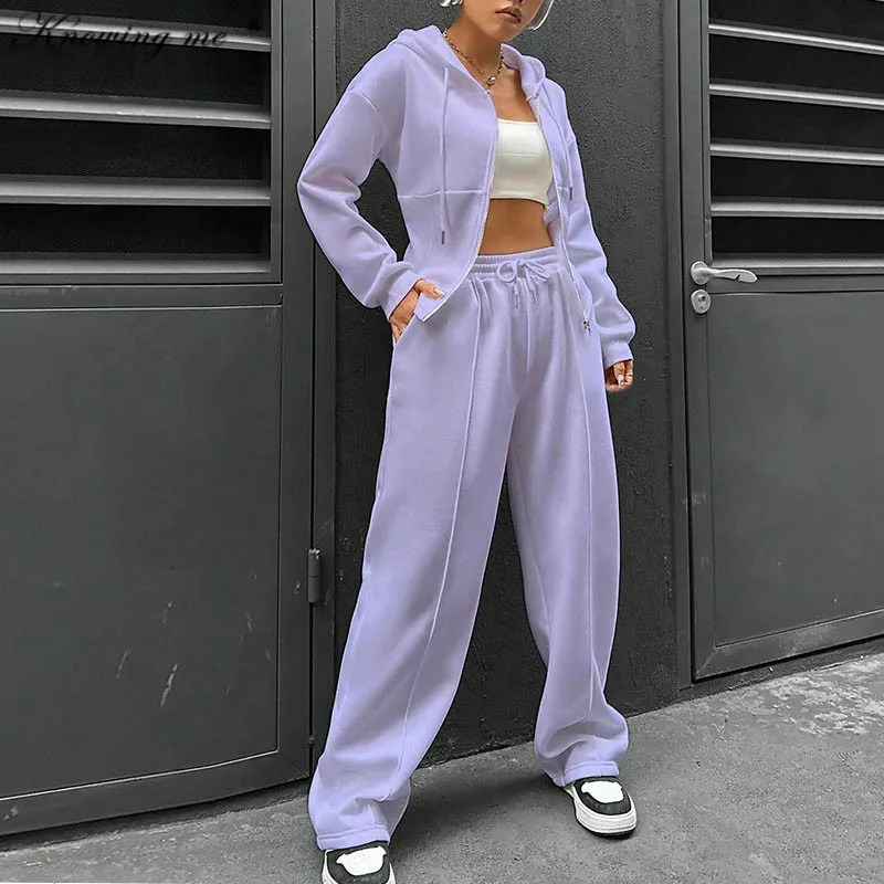 Женский спортивный костюм из двух предметов толстовка с капюшоном и длинные