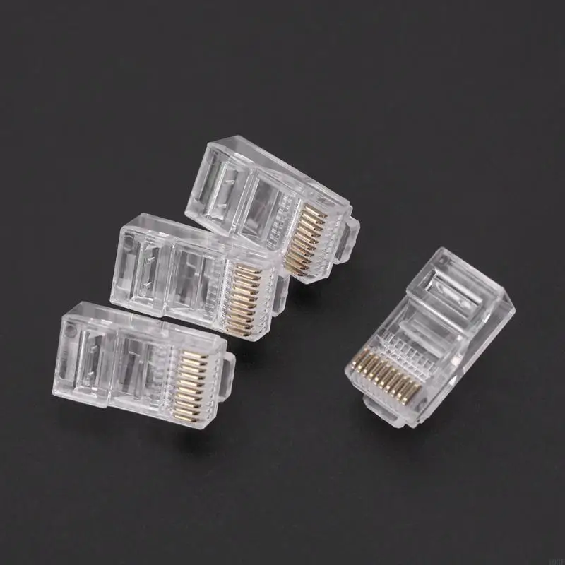 103f 50pcs 10p10c RJ45 RJ48 RJ50 CAT5E UTP Ethernet Swint Модульная кристаллическая заглушка 10-контактный