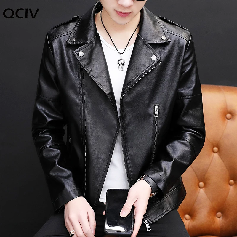 

Autumn Men's Leather Jackets Fashion Mens Motorcycle Jacket Casual PU Jacket Bomber Coat Mens Overcoat Chaquetas de los hombres