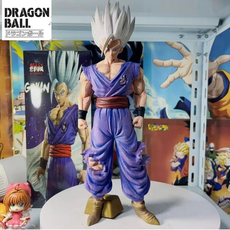 

Anime Dragon Ball Figure 34CM White God Berst Cloak Son Gohan Action Figure PVC Statue Figurine Model Toy For Kid Birthday Gift
