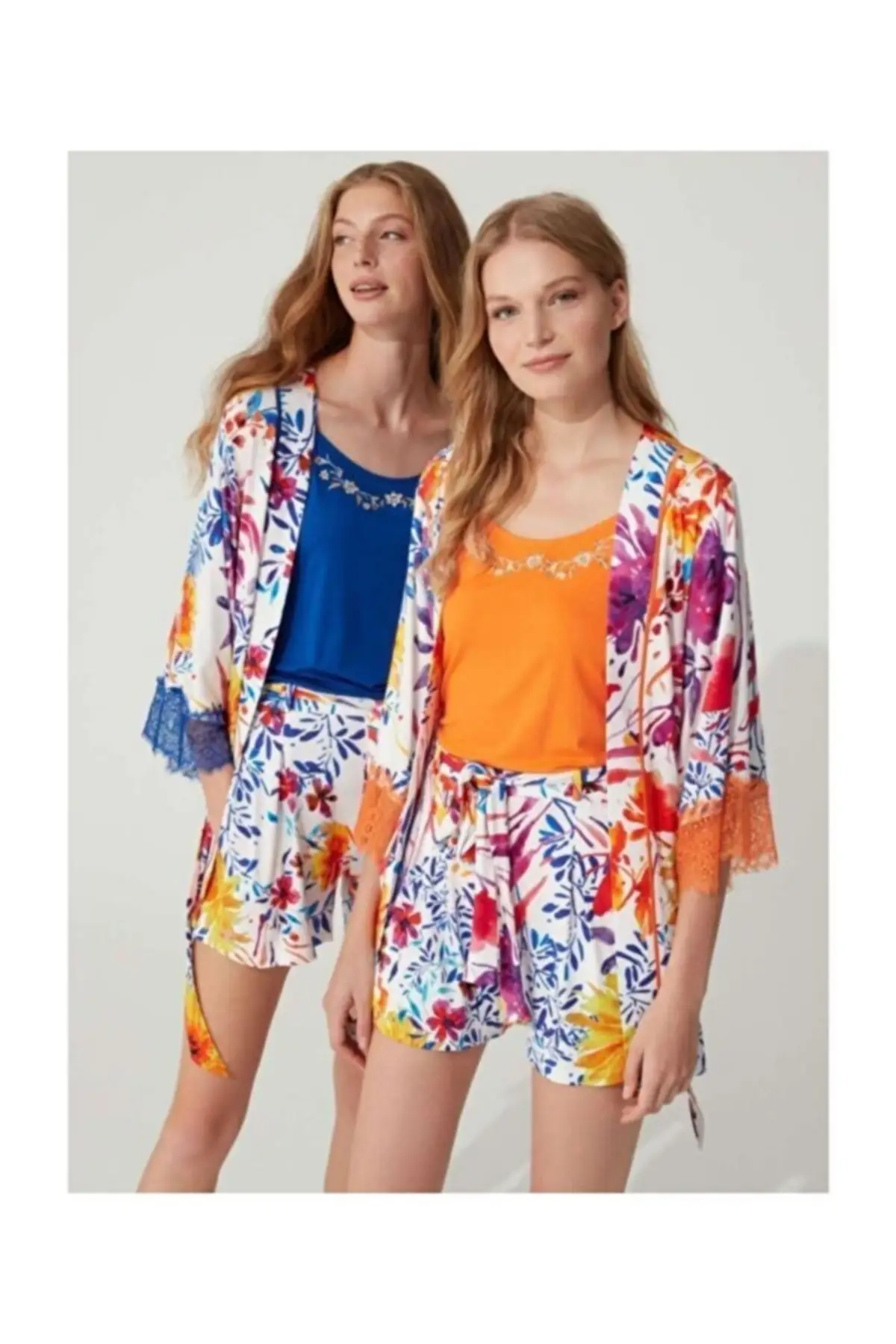 

Комплект из халата и шорт Saks 3733, модный халат, халат, сексуальный пеньюар, кимоно, одежда для сна для невесты, ночное платье