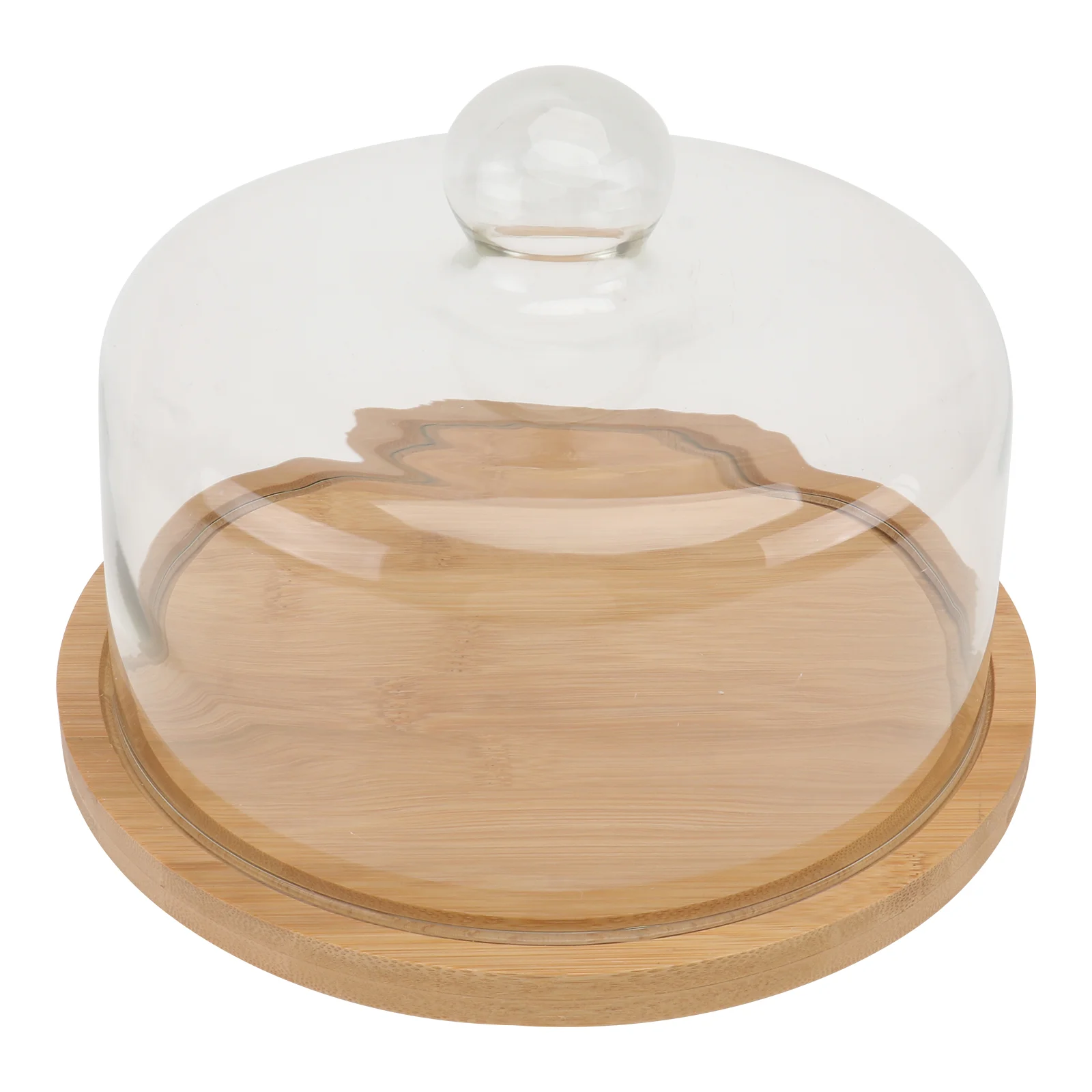 

1 Set Rotating Cake Glass Cover Tray Set Food Cover Cake Plate Kit