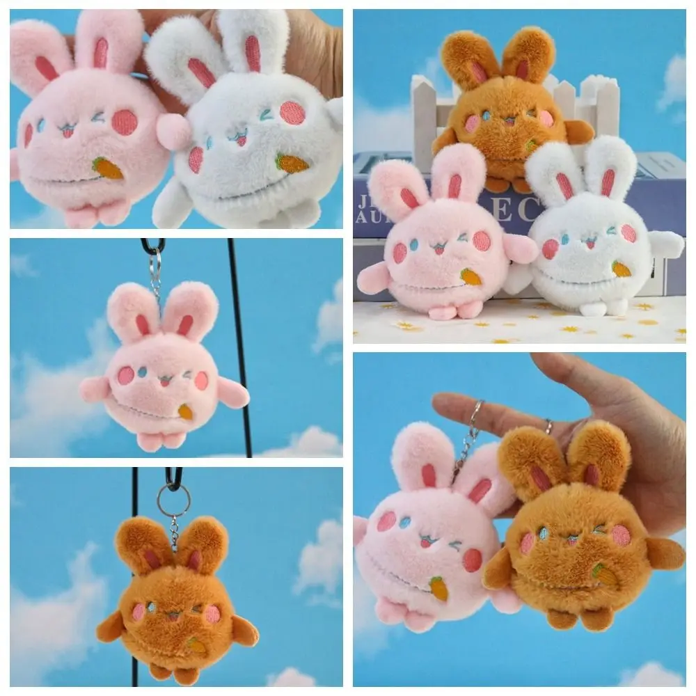 

Stuffed Cotton Plush Rabbit Doll Keyring Cartoon Soft Animal Rabbit Plush Keychain Cute Rabbit Head Plush Rabbit Keychain
