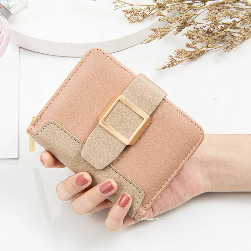 Wallet women's short Korean version small fresh zipper with small wallet female student coin change wallet large capacity Wallet