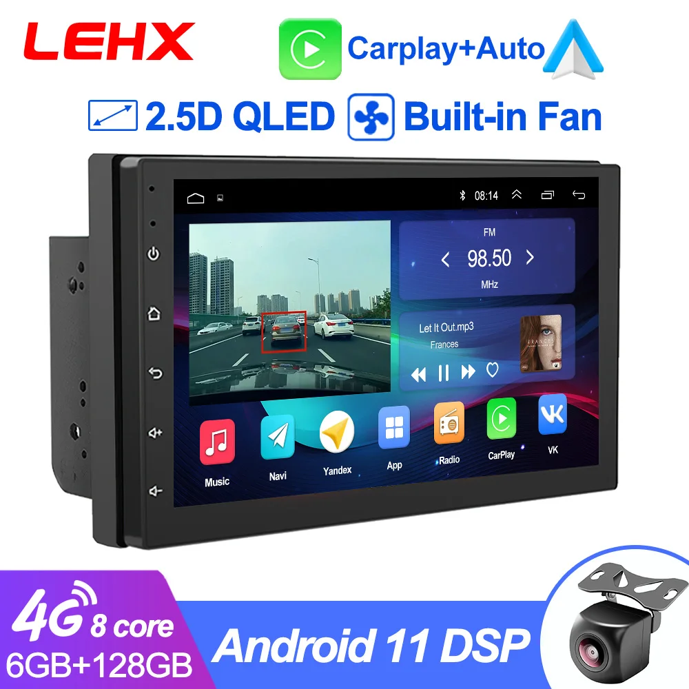 LEHX 8Core 2 Din Android 11 Автомобильное радио Мультимедиа автомобильное устройство Carplay GP Stereo для Volkswagen Nissan Hyundai Kia Toyota Ford on.