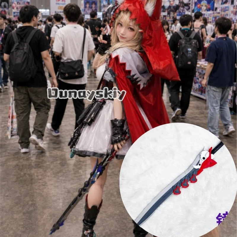 Фото KS*18Arknights Endfield Lusie Красная Шапочка: Съемный реквизит для косплея, аксессуар для игр, для Хэллоуина и рождественских вечеринок №1