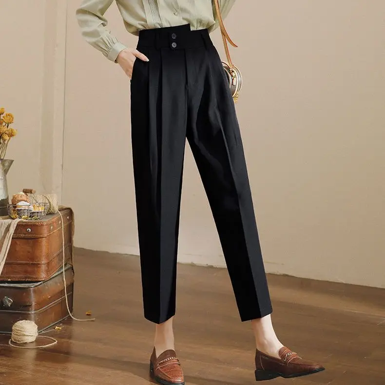 

Женские спортивные шаровары, повседневные Прямые спортивные брюки, повседневные модные однотонные корейские модные женские брюки, костюмы 2023 T797