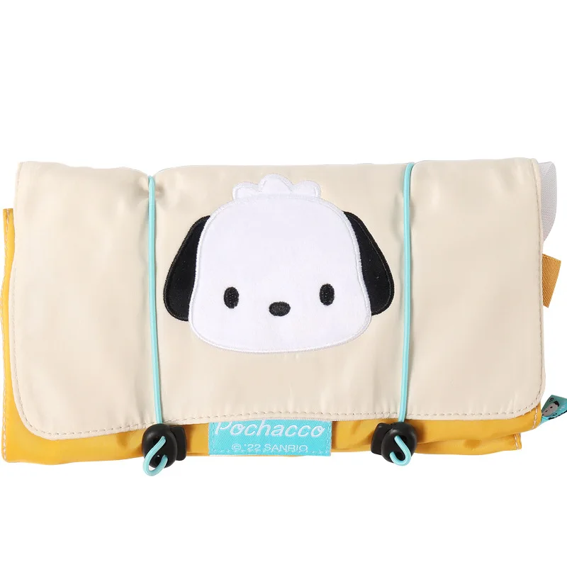 

Kawaii Kuromi Cosmetic Bag Cinnamoroll Pochacco Cute Portable Large Capacity Folding Makeup Travel Storage Bags Birthday Gifts