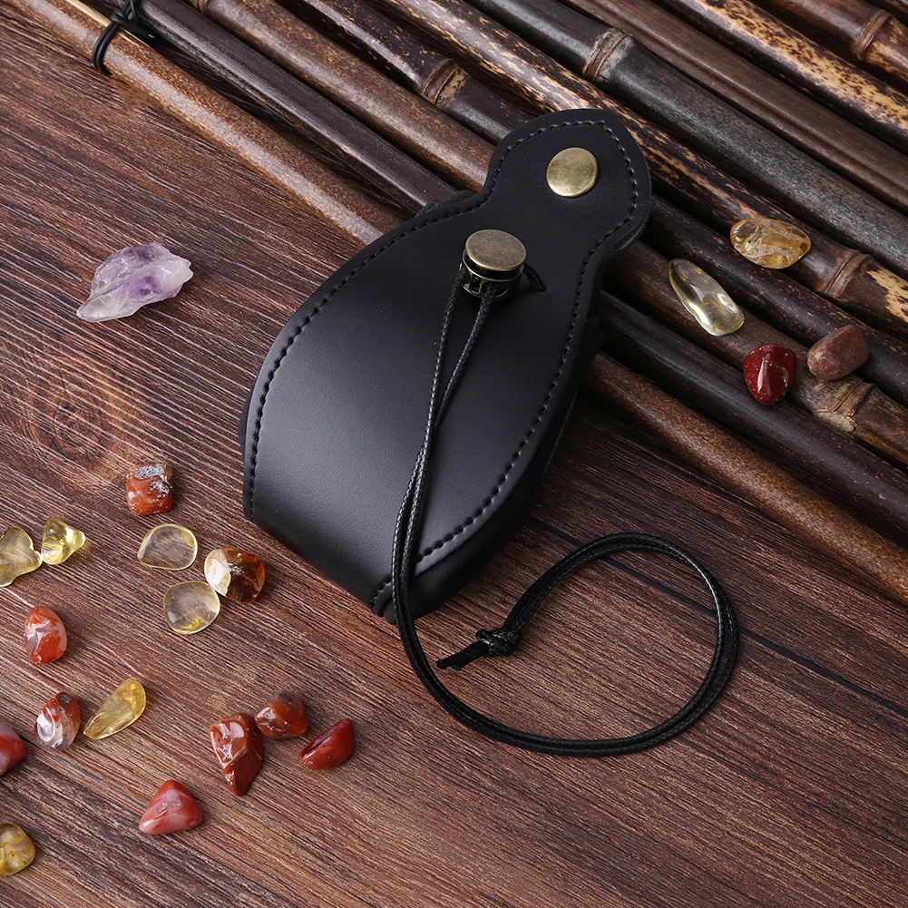 

PU Leather Multipurpose Game Coin Purse Portable Dice Drawstring Package Bag for Board Games Roleplaying Accessories