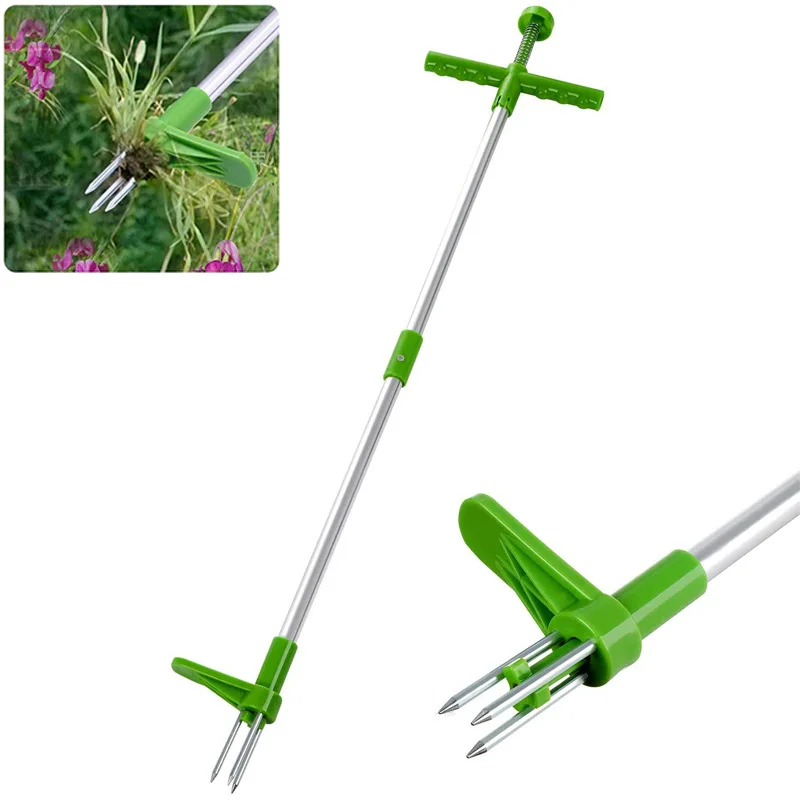 

Grass Outdoor Portable Lawn Weed Garden Planting Tools Yard Puller Weeder Remover Root Elements Durable Handle Garden Long