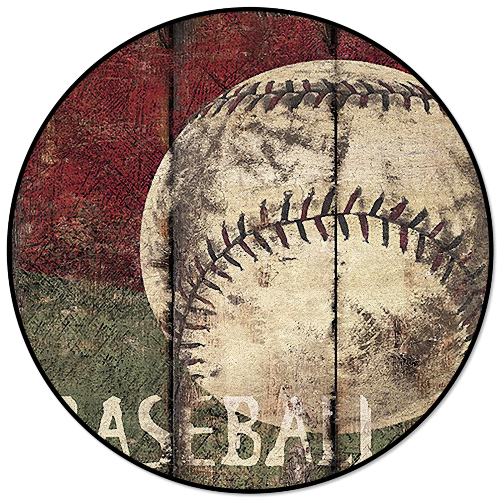 

Wood Grain Vintage Shabby Baseball Carpets For Living Room Home Decor Rugs For Bedroom Floor Mat Decoration Anti Slip Rugs