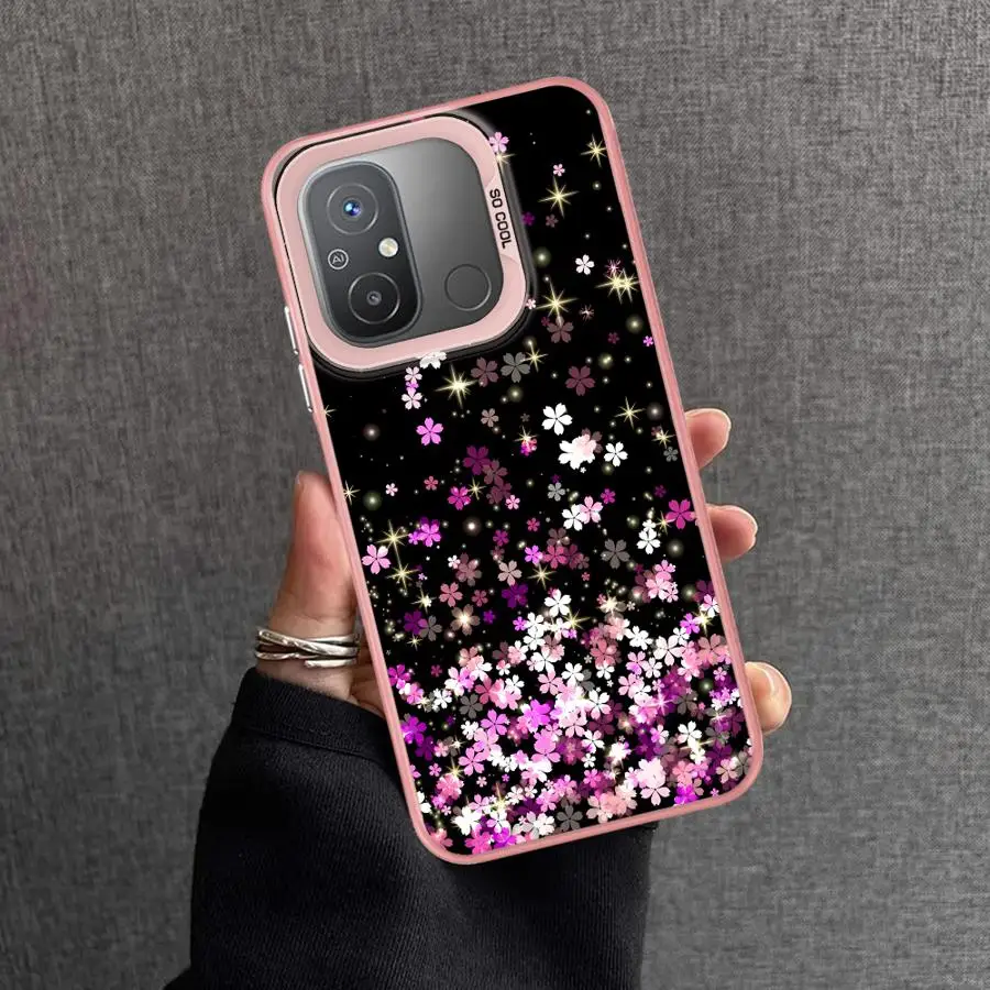 Чехол для телефона Xiaomi Redmi 12C 13C 14C A2 A1 Plus A3x A4 Poco X3 NFC C50 C51 C61 X3Pro чехол с блестящим