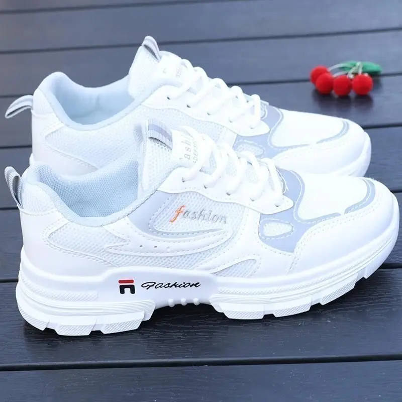 Women Sneakers Fashion Summer Running Shoes Mesh Breathable Sports Tennis Female Footwear Height Increase Casual Sneaker