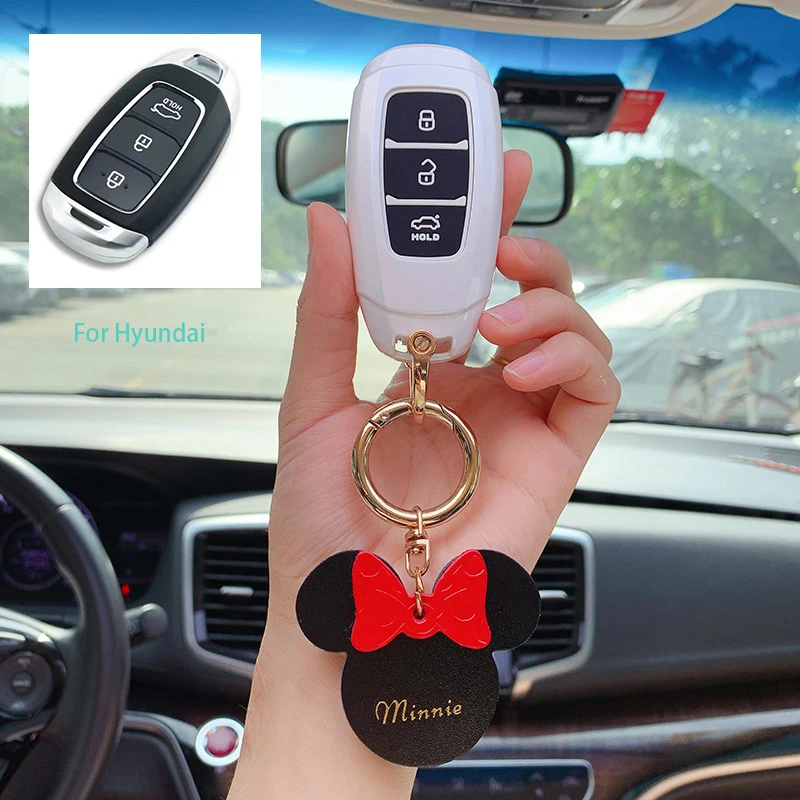 

Key Case Cover Silicone Bunttons Protetion for Hyundai with Motor Accessories