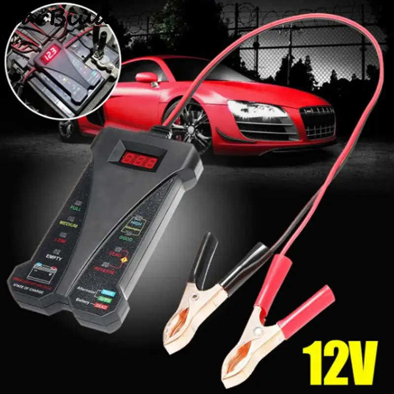 

Auto Car Battery Tester Vehicle Cranking Charging Digital Analyzer 12V LED Digital Tester & Charging System Analyzer
