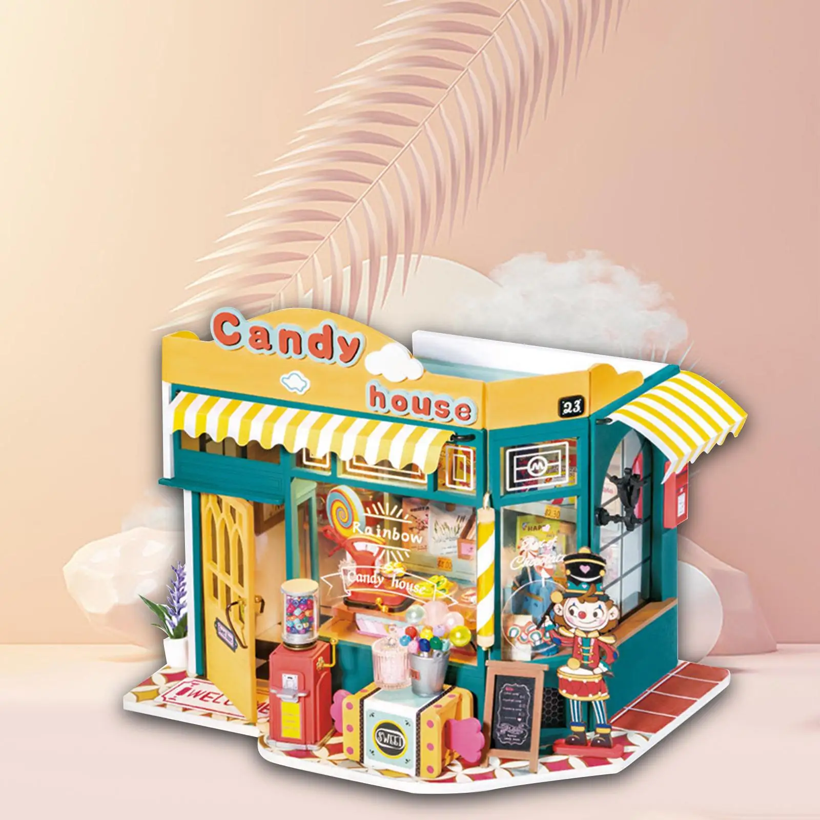 

doll House Dollhouse Miniature with Furniture Handcrafted Miniature Kit 3D