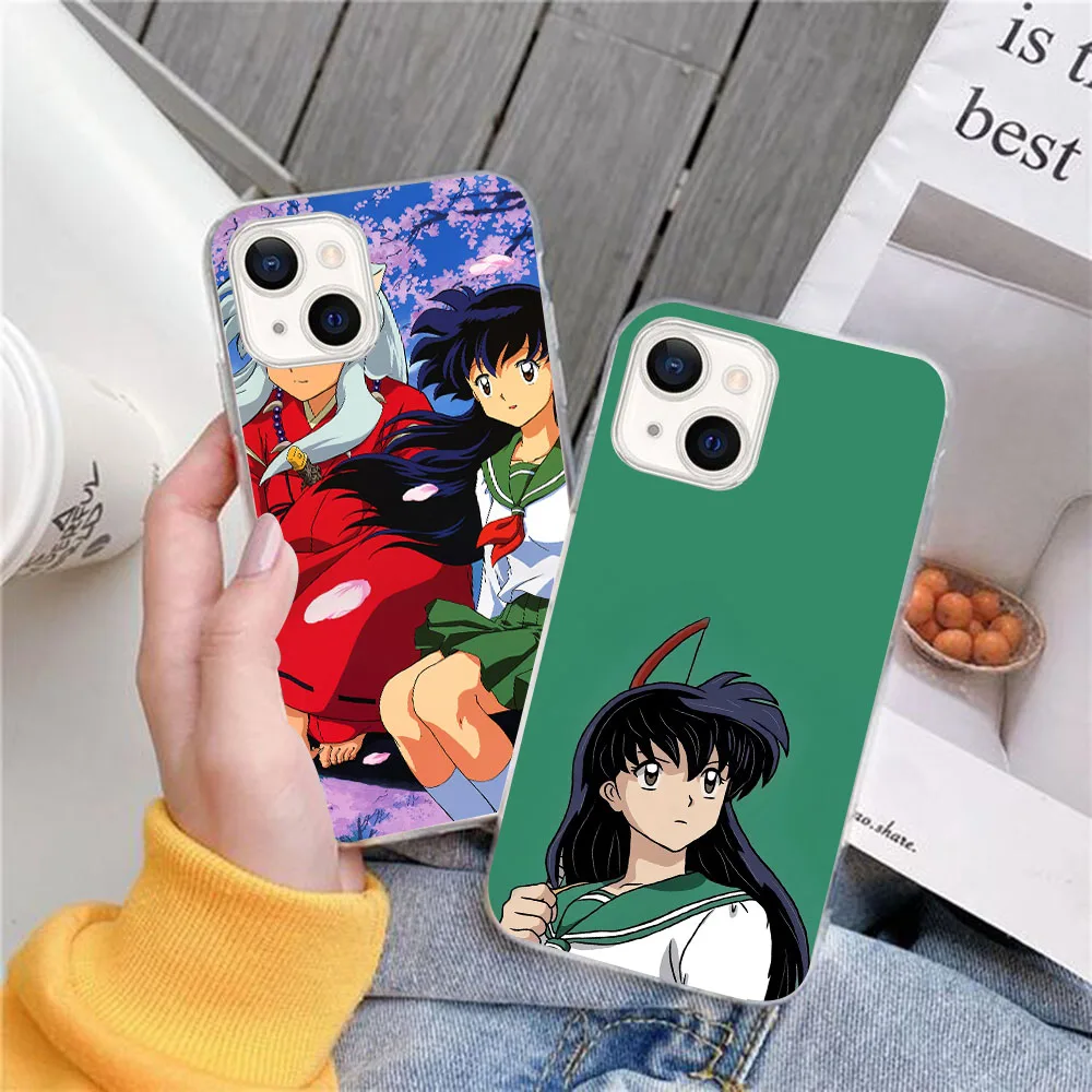 Мягкий чехол BY-44 Inuyasha Seshomaru для Samsung A6 A14 A20S A70S A21S S11 S11E Note 10 A04 A04S S21 S24 FE Ultra Plus
