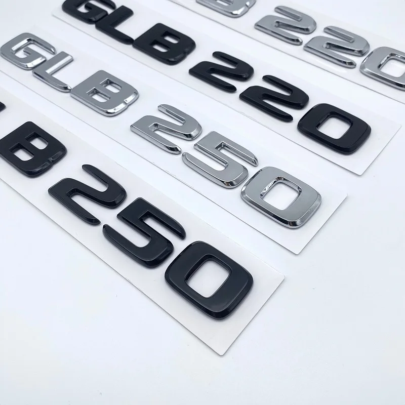 2017 черные Серебряные буквы эмблема значок для Mercedes Benz W247 GLB220d GLB250 4matic