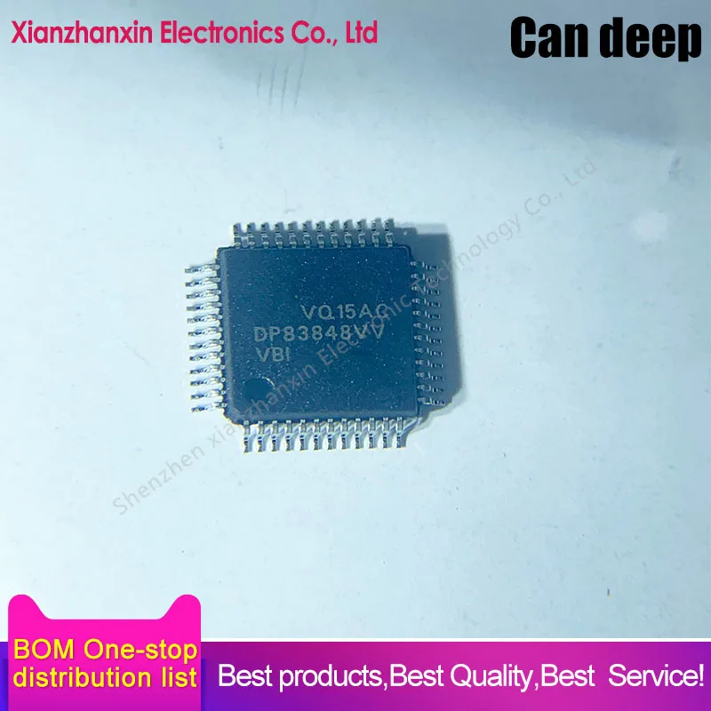 

1PCS/LOT DP83848VVVBI DP83848IVV TQFP-48 Ethernet controller