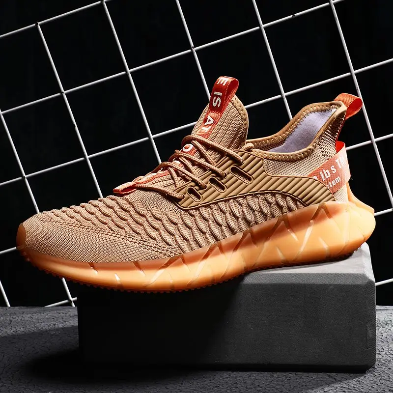 

Big Size Summer Lightweight Running Shoes Man Sneakers 2020 Sports Shoes Men Sport Shoes Men Brands Brown Athletic Tennis A-675