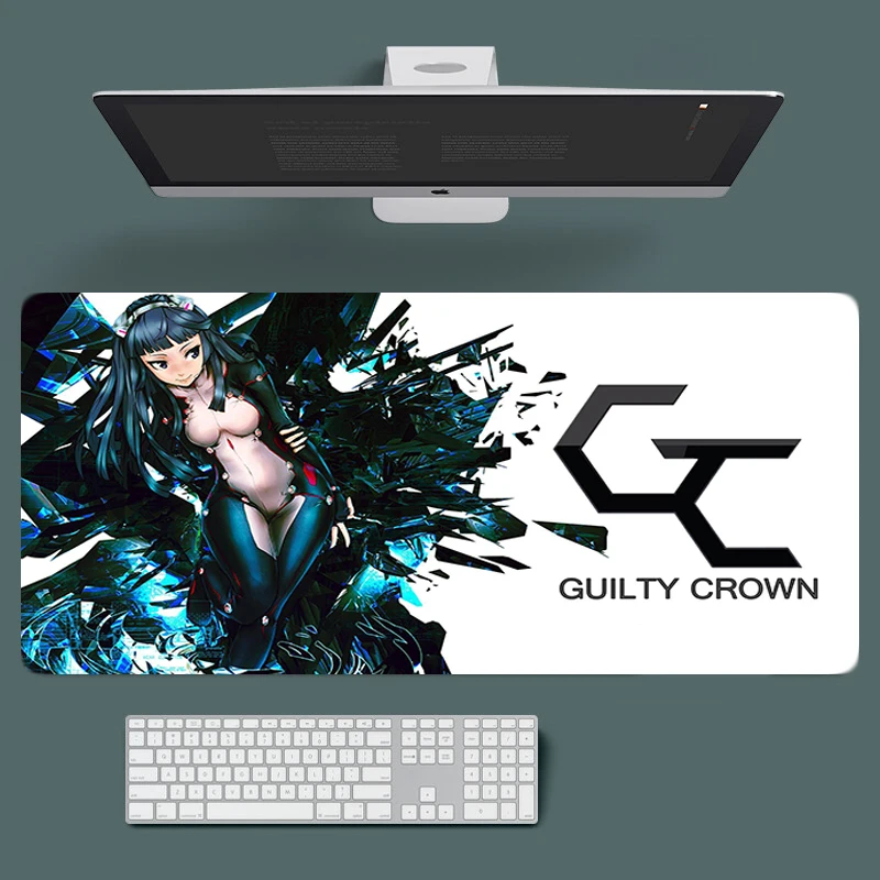 

Guilty Crown Mouse Mats Pad Xl Computer Table Anime Gaming White Keycaps Pads Xxl Mousepad Gamer Laptop Desk Big Mat Hot Ped Rug