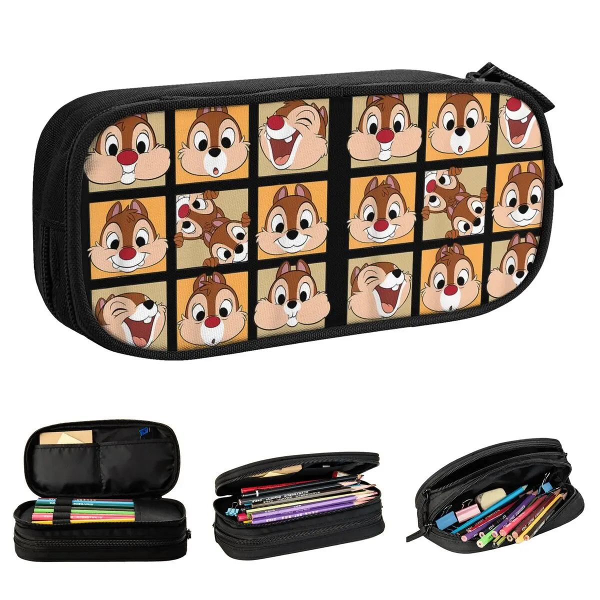 Милый пенал для карандашей с кристаллом и рисунком под кожу лица держатель ручек