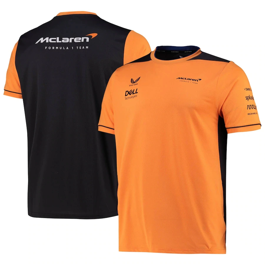 

McLaren F1 Team Top 2022 Summer New T-Shirt Men Outdoor Sports Short Sleeve Formula One Racing Clothing Quick Drying T-Shirt NEW