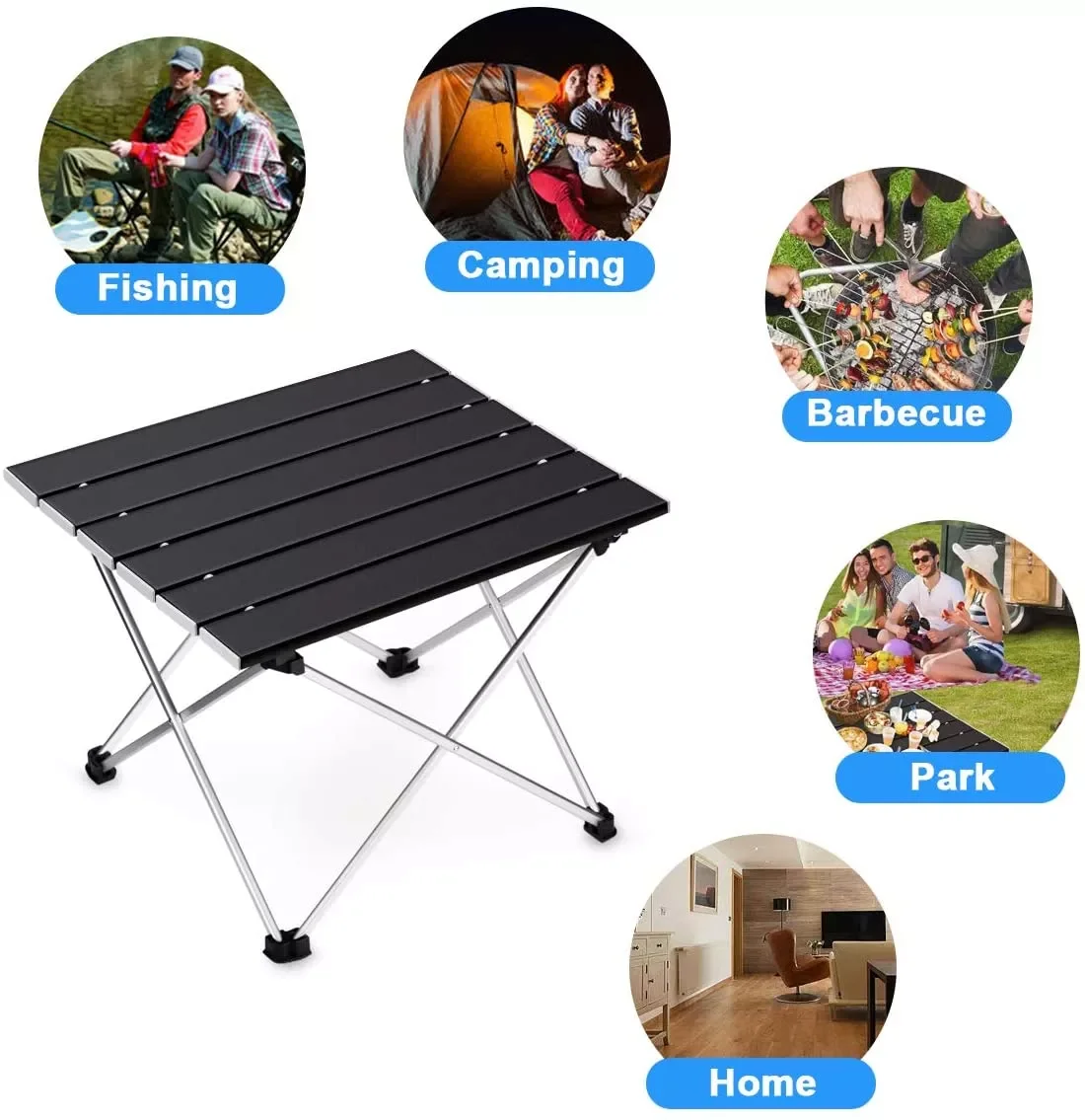 

2023 Ultralight Draagbare Vouwen Camping Tafel Opvouwbare Outdoor Diner Bureau Hoge Sterkte Aluminiumlegering Voor Garden Party