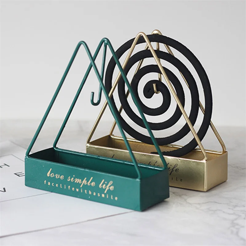 

Iron Mosquito Coil Holder Incense Holders Coil & Incense Burner Frame Modern Repellent Incense Rack For Household Bedroom Patio
