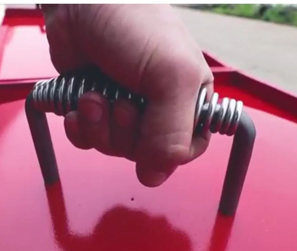 Пружина для барбекю тяжелая Никелированная Стальная ручка 11 см эластичный