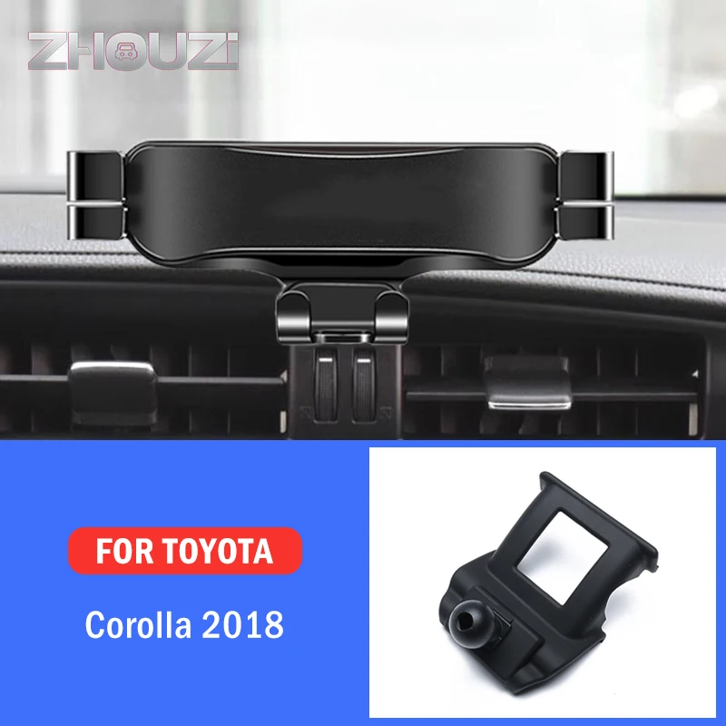 

Car Mobile Phone Holder Special Air Vent Mounts Stand GPS Gravity Navigation Bracket For Toyota Corolla 2018 Car Accessories