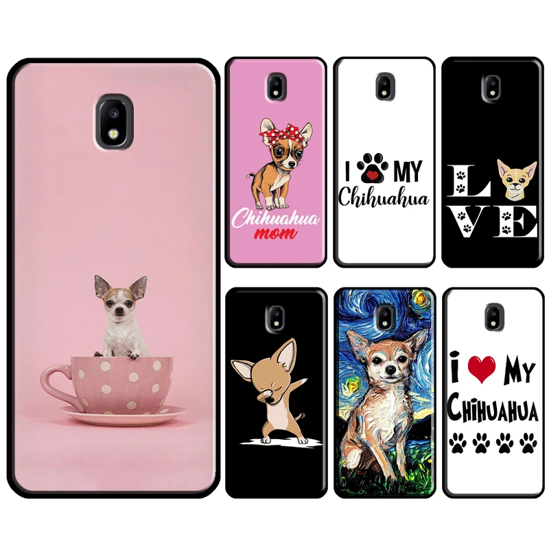 Love Chihuahua Dog Mom Puppy Case For Samsung J6 J4 Plus A6 A8 A9 J8 J2 Core 2018 A3 A5 2016 J3 J5 J7 2017 Phone Cover