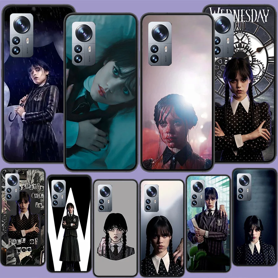 

Wednesday Addams Phone Case for Xiaomi Poco X3 NFC X4 GT M2 M3 M4 M5 M5S X5 Pro F3 F2 F1 Mi Note 10 Lite A3 CC9E Silicon Cover