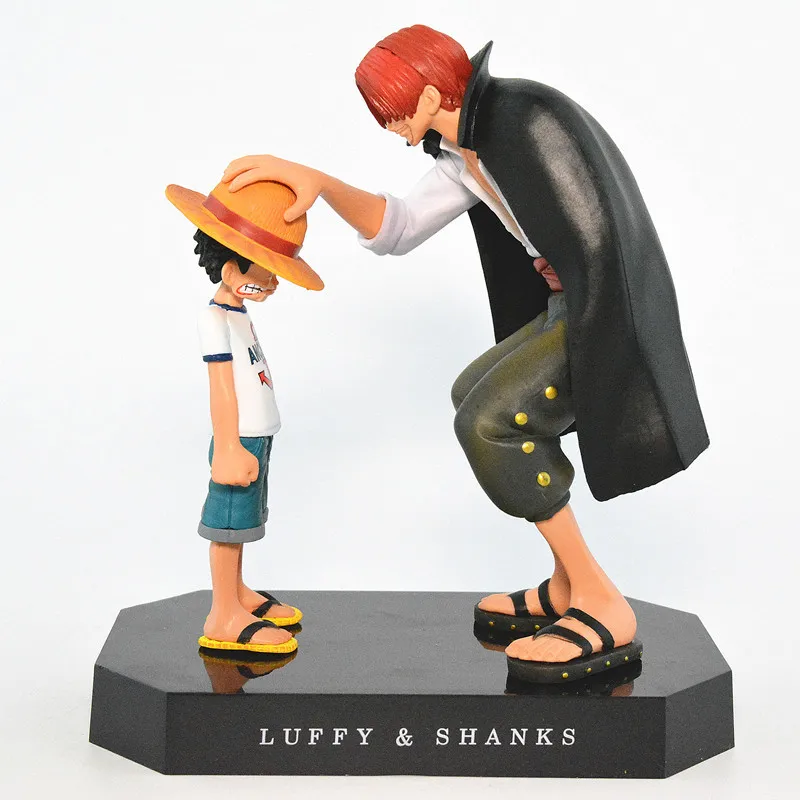 

One Piece Anime Monkey D Luffy Figurine Toys Doll One Piece Luffy Shunks PVC Action Figures Toy 180mm