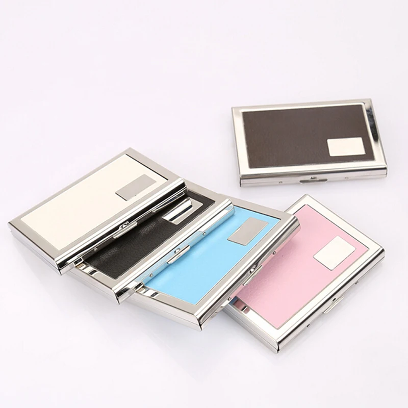 

Stainless Steel Credit Card Holder Men Slim Anti Protect Travel ID Card Holder Women RFID Wallet Metal Case