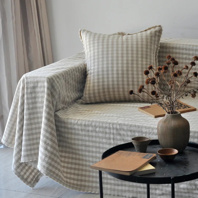 

Чехлы для диванов из льна и хлопка, одеяла с принтом в сельском стиле для гостиной, детской комнаты, TJ9403